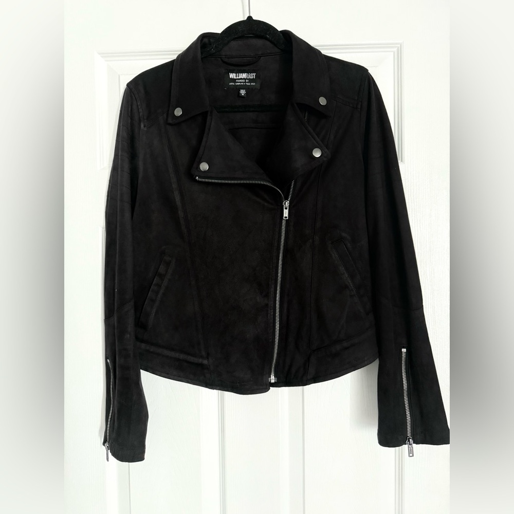 William Rast Women's Black Faux suede Jacket